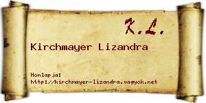 Kirchmayer Lizandra névjegykártya